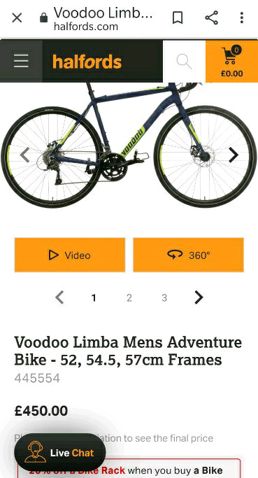 voodoo limba mens adventure bike